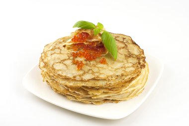 havyar ile Pancakes