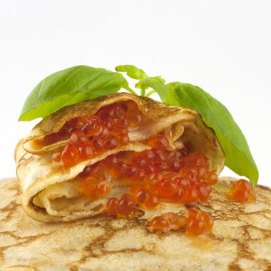 havyar ile Pancakes