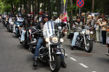Harley davidson motosiklet parade