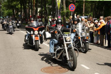 Harley davidson motosiklet parade