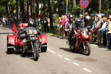 Harley davidson motosiklet parade