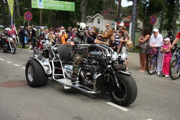 Harley davidson motorfiets parade — Stockfoto