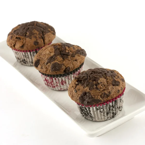 Chocolate muffins — Stock Photo, Image