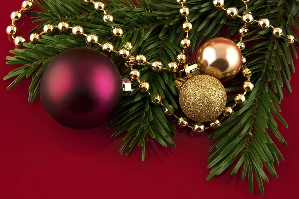 Christmas ornament with balls — Stock Photo, Image