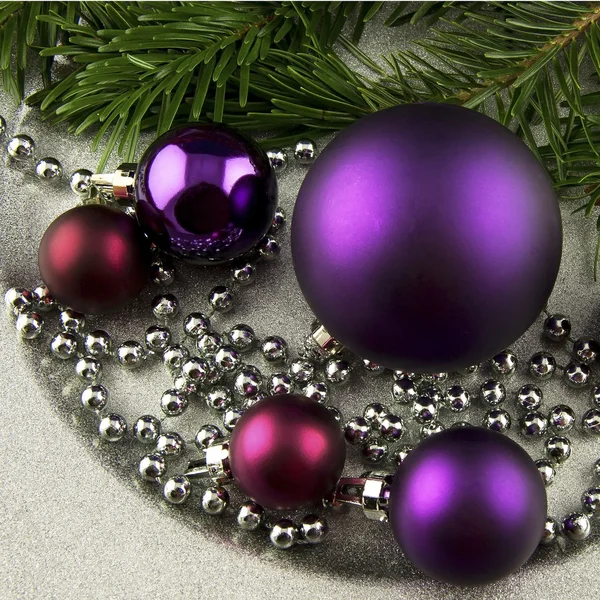 Kerst ornament met ballen — Stockfoto
