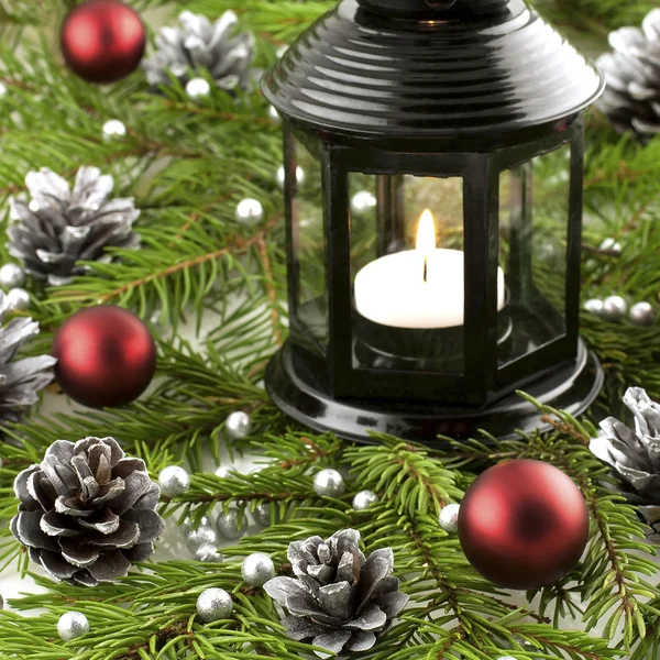 Рождественский фонарь — стоковое фото