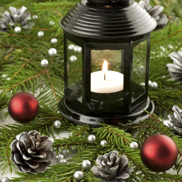 Vánoční lucerna — Stock fotografie