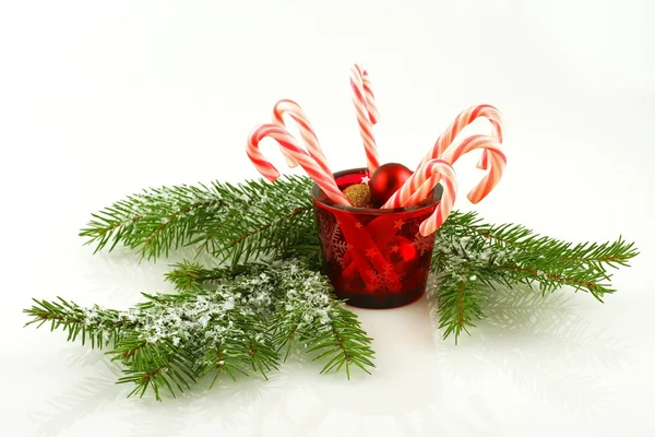 Christmas candy canes — Stock Photo, Image