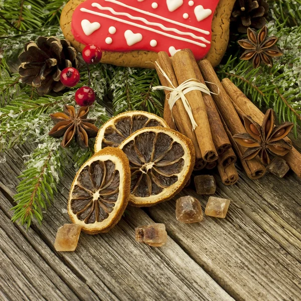 Kerstmis snoep voor santa — Stockfoto