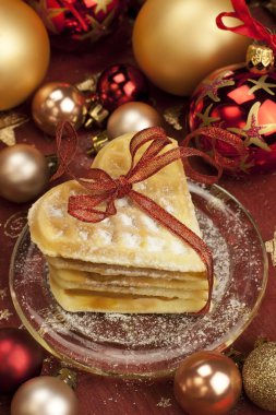 kalp waffle fırında