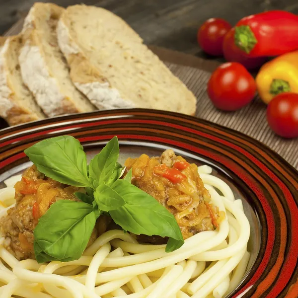 Meat balls with tomato sauce — Stock Photo, Image