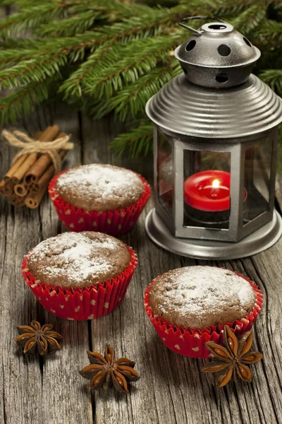 Mini gâteaux de Noël aux baies — Photo