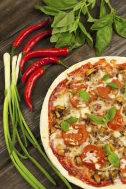 lezzetli İtalyan pizza