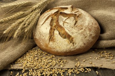 taze pişmiş geleneksel ekmek