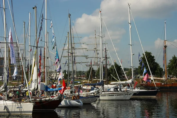 Ships in harbor  during The Tall Ships Races Baltic 2013 — Stock Photo, Image