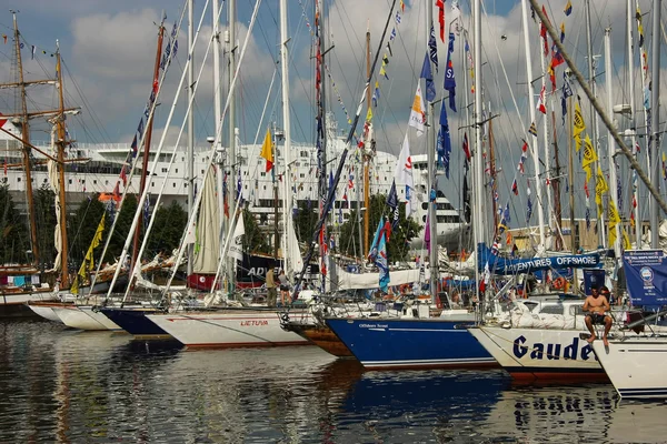 Ships in harbor  during The Tall Ships Races Baltic 2013 — Stock Photo, Image