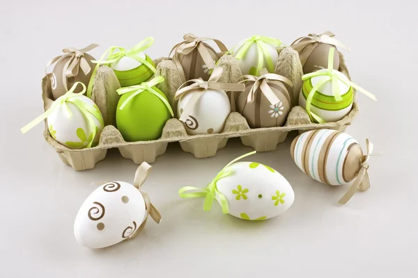 Easter composition with eggs — Stock Photo, Image