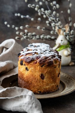 Paskalya pastası, lezzetli Paskalya tatlısı, geleneksel Paskalya pastaları. 