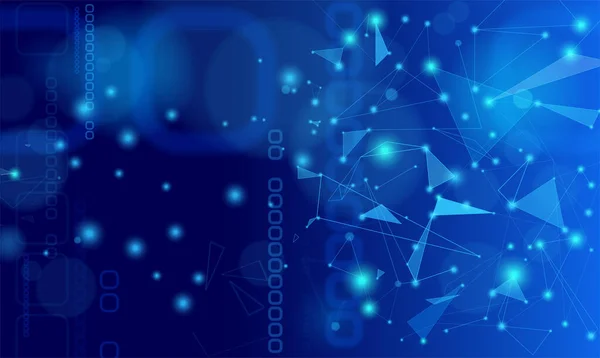 Arkaplan resmi üçgen, yuvarlak kare ve ışık noktalarının şekline sahiptir..