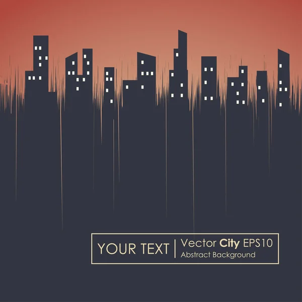 Night city bakgrunden — Stock vektor