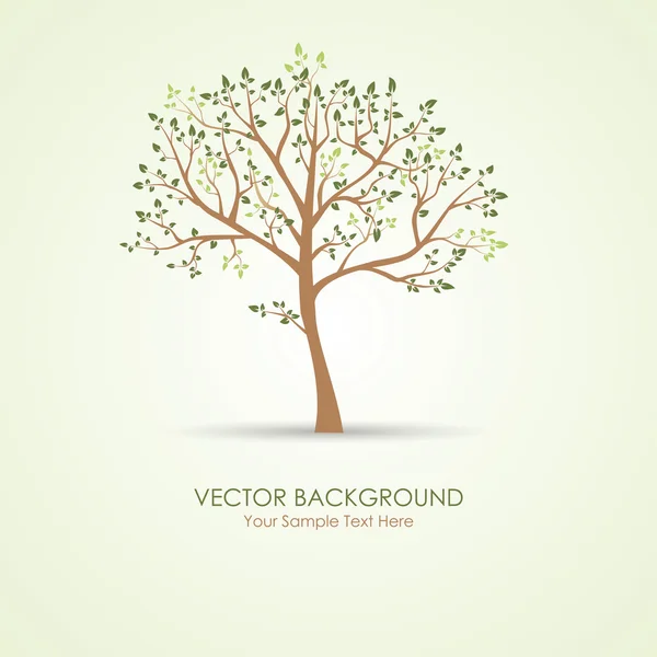 Pohon hijau vektor - Stok Vektor