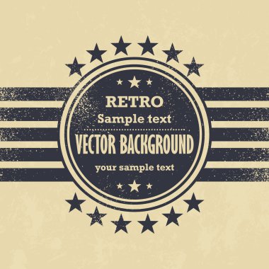 eski vektör tasarımı - retro grunge arka plan etiketi