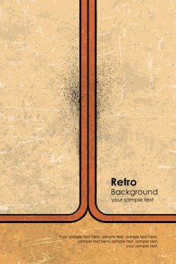 vektör sarı retro arka plan