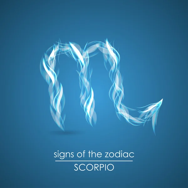 Signe abstrait du zodiaque - Scorpion — Image vectorielle