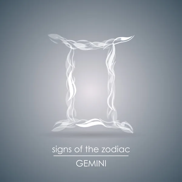 Signe abstrait du zodiaque - Gémeaux — Image vectorielle