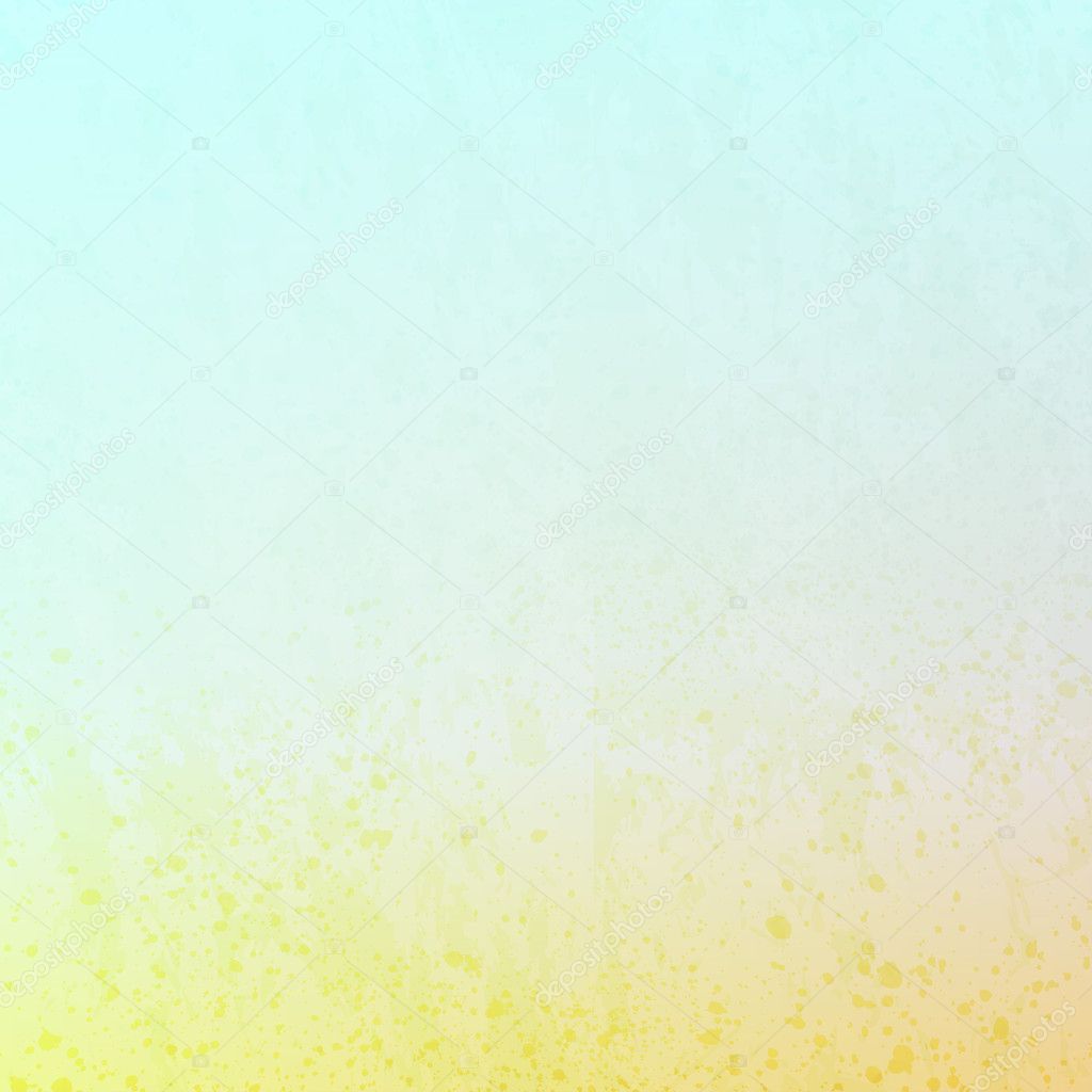 Yellow grunge light blue background texture