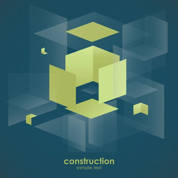 Diseño de fondo abstracto vector negocio construcción — Vector de stock