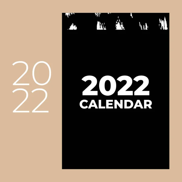 Feliz Año Nuevo 2022 diseño de texto. Cubierta del diario de negocios para 2022. — Archivo Imágenes Vectoriales