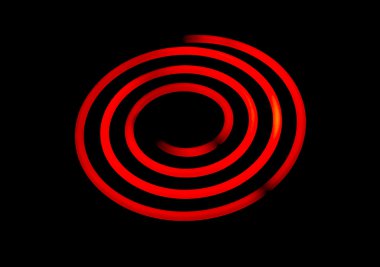 parlayan elektrikli soba sarmal