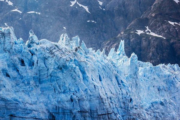 Přílivové ledovec tvář v národním parku glacier bay. — Stock fotografie
