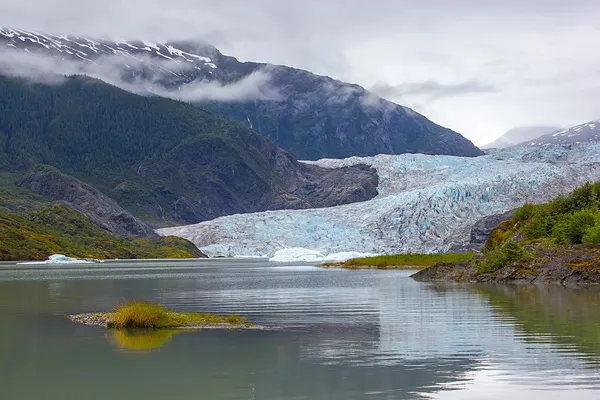 Mendenhall Glacier in Juneau, Alaska Royalty Free Stock Images