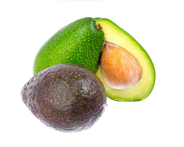 混合绿色和 hass avocadoes. — 图库照片