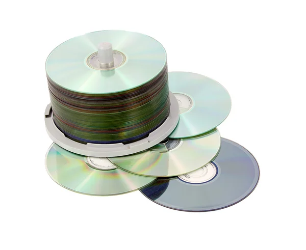 CDs no fuso — Fotografia de Stock