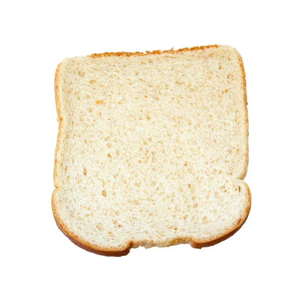 Plátek weat chléb izolované na bílém pozadí — Stock fotografie