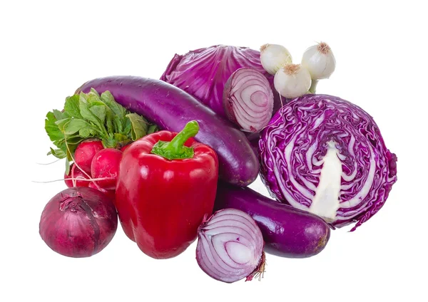 Légumes variés en gamma violette . — Photo