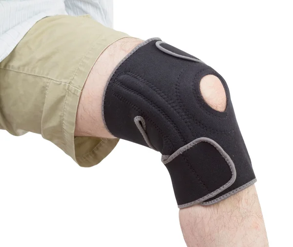 Neoprene knee brace. — Stock Photo, Image