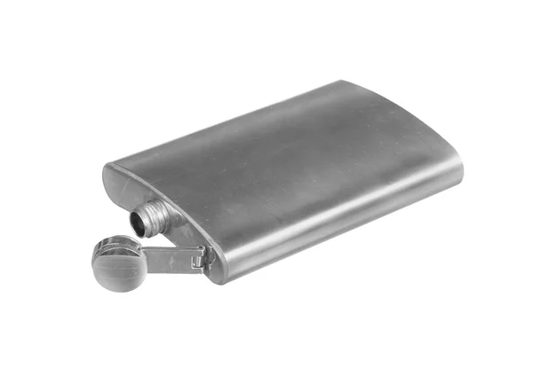 Paslanmaz çelik cep hip flask — Stok fotoğraf