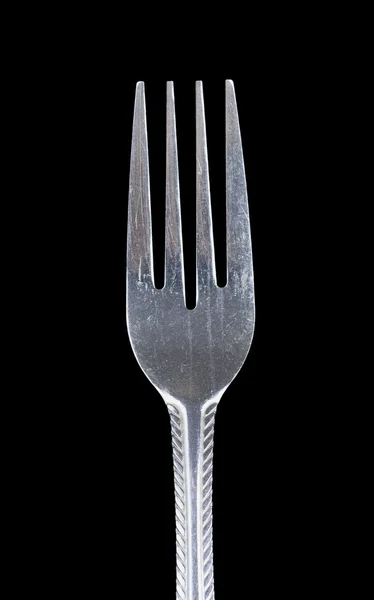 Bent metal fork. Flat. — Stock Photo, Image