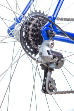 eski yol Bisiklet arka Merkez, sprockets ve vites.