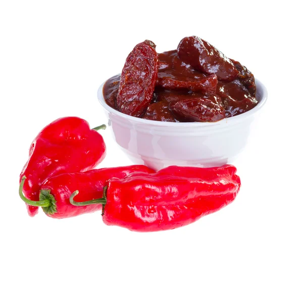 Chipotle en salsa de adobo . —  Fotos de Stock