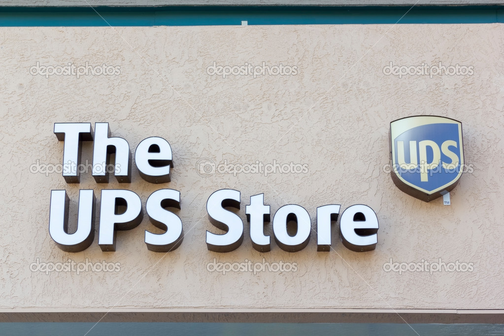 SACRAMENTO, USA - SEPTEMBER 13: The UPS store on September 13, 2013 in Sacramento, California. United Parcel Service of America, Inc., typically referred to as UPS, is an American global package delivery company.