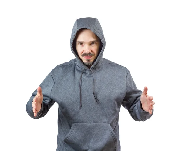 Hombre adulto con capucha —  Fotos de Stock