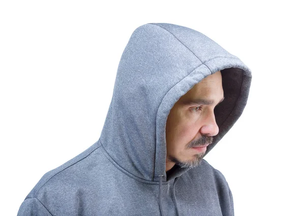 Adult man in hoody — Stock Photo, Image