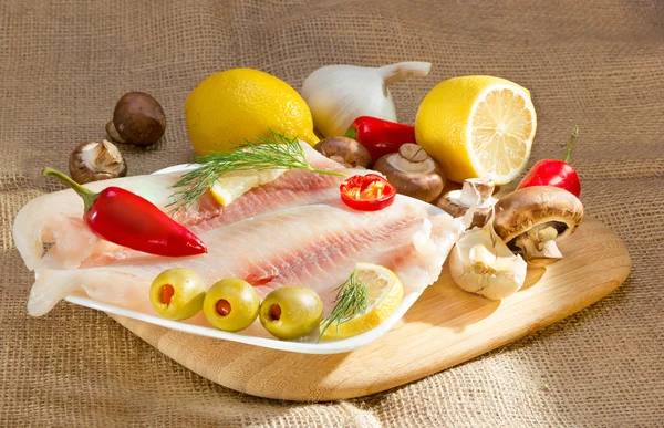 Středomořská strava omega-3. — Stock fotografie