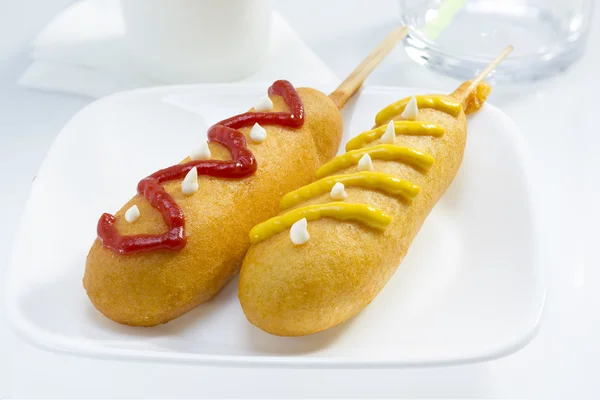 Corn dog — Stok Foto