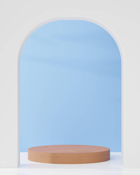 Косметический фон для презентации продукции.минимальный подиум для иллюстрации модных журналов, косметики и косметики продукта. Трехмерная иллюстрация